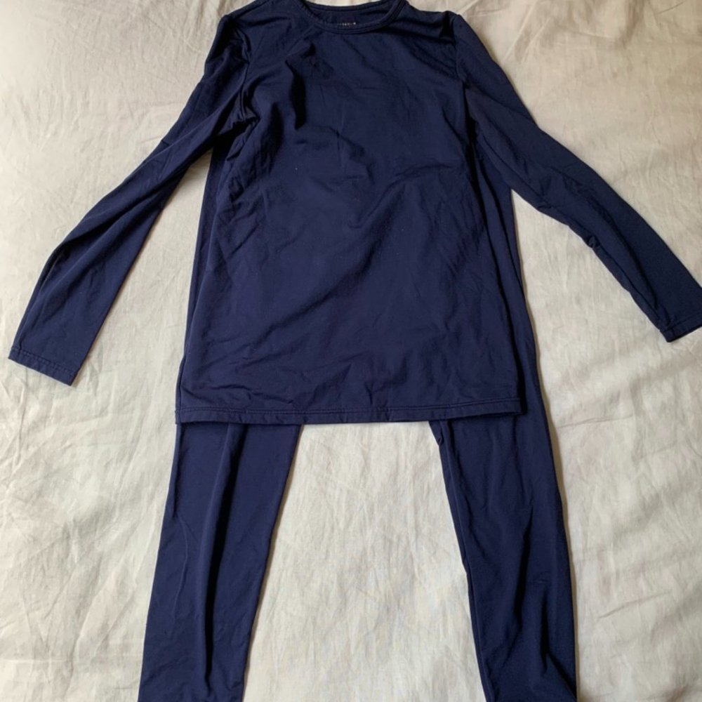 Navy Blue Women's Thermal Set - ThermaJane, Medium.